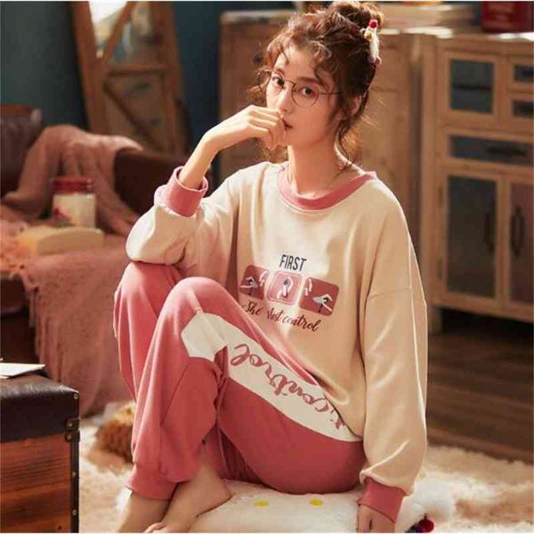 women's sleepwear fdfklak ladies home clothes cute cotton sleepwear pajamas set long sleeve nightwear pyjamas women print nightwear pij, Black;red
women's sleepwear fdfklak ladies home clothes cute cotton sleepwear pajamas set long sleeve nightwear pyjamas women print nightwear pij, Black;red