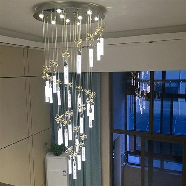 pendant lamps revolving staircase duplex building living room personality crystal column villa creative luxury hall hollow chandelier
pendant lamps revolving staircase duplex building living room personality crystal column villa creative luxury hall hollow chandelier