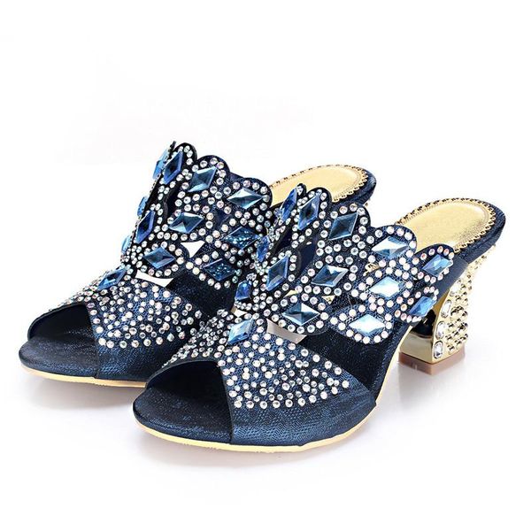 slippers thick high heel women 8 cm summer rhinestone hollow peep toe diamonds, Black
slippers thick high heel women 8 cm summer rhinestone hollow peep toe diamonds, Black
