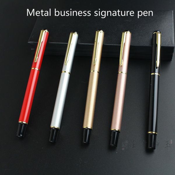 ballpoint pens 1pc 0.5mm black refill metal gel pen advertisement gift office business affairs stationery wholesale, Blue;orange
ballpoint pens 1pc 0.5mm black refill metal gel pen advertisement gift office business affairs stationery wholesale, Blue;orange