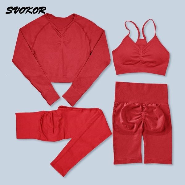 svokor 2/3/4pcs yoga set fitness sportswear women outfits seamless sport suit workout crop gym sets bra tracksuit, White;red
svokor 2/3/4pcs yoga set fitness sportswear women outfits seamless sport suit workout crop gym sets bra tracksuit, White;red