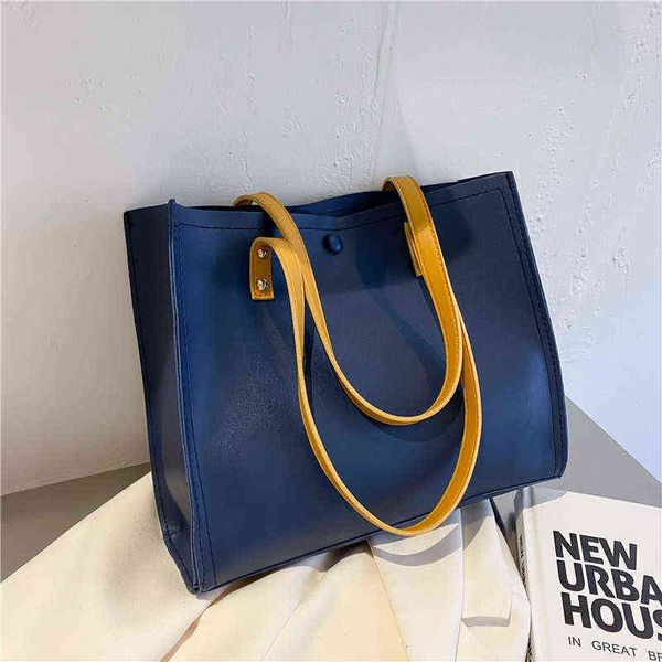 shopping bags large capacity retro women s shoulder new trendy texture pu leather solid color lock handbags for 220309
shopping bags large capacity retro women s shoulder new trendy texture pu leather solid color lock handbags for 220309