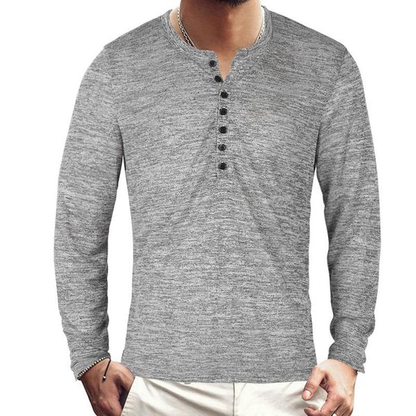 men's t-shirts 2021 henley men solid long sleeve fashion male design slim button casual outwear t shirt 3xl, White;black
men's t-shirts 2021 henley men solid long sleeve fashion male design slim button casual outwear t shirt 3xl, White;black