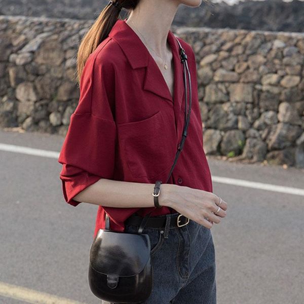 women's blouses & shirts french style autumn retro elegant chiffon blouse women long sleeve solid notched collar stand-alone all match, White
women's blouses & shirts french style autumn retro elegant chiffon blouse women long sleeve solid notched collar stand-alone all match, White
