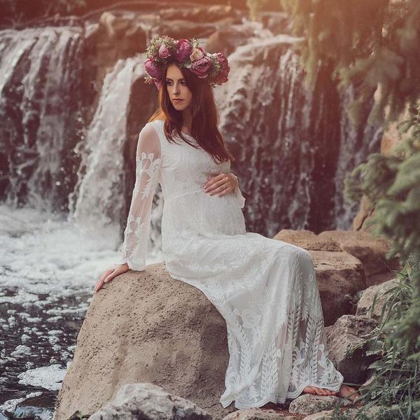 lace maternity maxi dresses for shoot po women baby shower dress pregnant pography props clothes, White
lace maternity maxi dresses for shoot po women baby shower dress pregnant pography props clothes, White