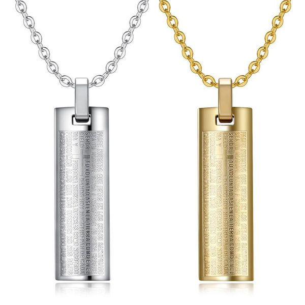 pendant necklaces personality cross scripture bible stainless steel men pendants chain boyfriend male jewelry creativity gift wholesale, Silver
pendant necklaces personality cross scripture bible stainless steel men pendants chain boyfriend male jewelry creativity gift wholesale, Silver