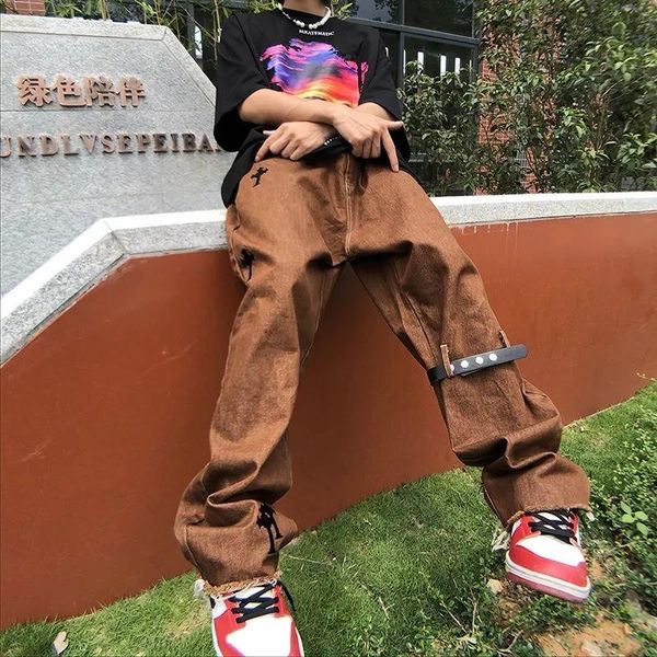 women's pants & capris hip-hop fried street dance loose straight-leg jeans for men and women fashion trousers with embroidered wide-leg, Black;white
women's pants & capris hip-hop fried street dance loose straight-leg jeans for men and women fashion trousers with embroidered wide-leg, Black;white