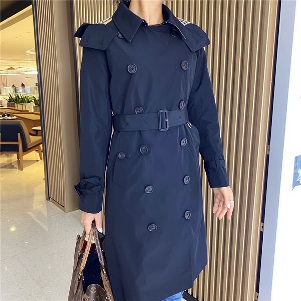 women's with hat trench coats long classic windbreaker waterproof british new high-end english style autumn winter gabadian solid color, Tan;black
women's with hat trench coats long classic windbreaker waterproof british new high-end english style autumn winter gabadian solid color, Tan;black