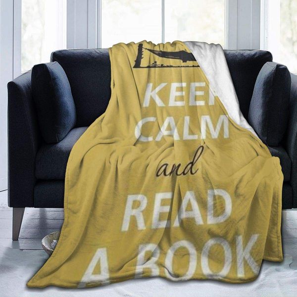 Throw Blanket for Kids Teens Adults Lightweight Soft Warm Keep Calm Andread A Book Microfiber All Season Living
Throw Blanket for Kids Teens Adults Lightweight Soft Warm Keep Calm Andread A Book Microfiber All Season Living