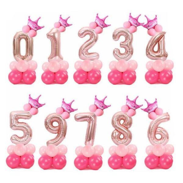 party decoration 1set 32 inch rose gold number foil balloons digit helium ballons birthday wedding decor air baloons event supplies
party decoration 1set 32 inch rose gold number foil balloons digit helium ballons birthday wedding decor air baloons event supplies