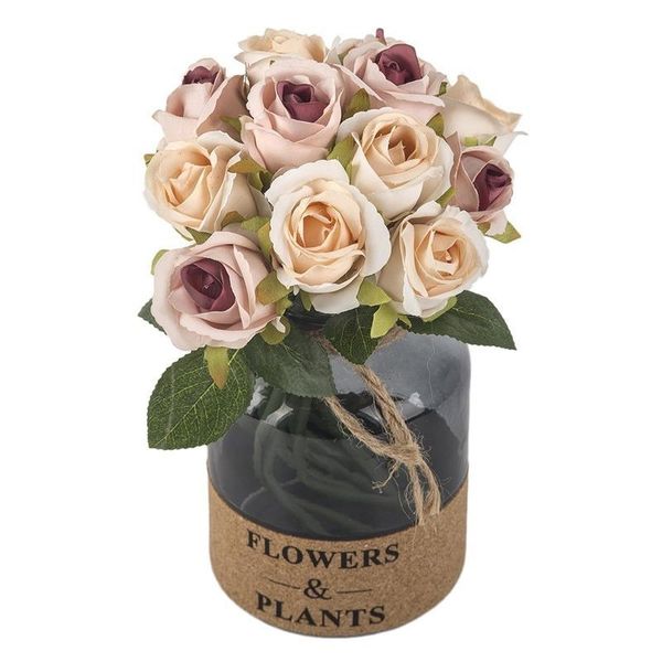 decorative flowers & wreaths 12 heads tea rose artificial silk flower bouquet home el table decoration fake wedding bride holding floral
decorative flowers & wreaths 12 heads tea rose artificial silk flower bouquet home el table decoration fake wedding bride holding floral