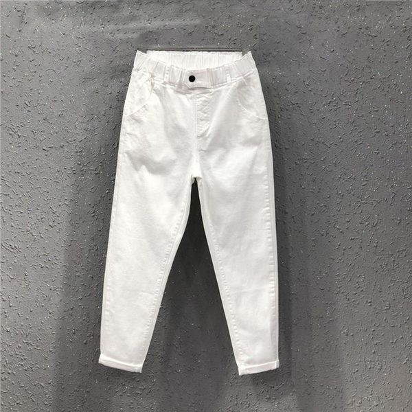 exquisite large size white womens pant black khaki elastic waist high cuffs casual harem s 5xl, Black;white
exquisite large size white womens pant black khaki elastic waist high cuffs casual harem s 5xl, Black;white
