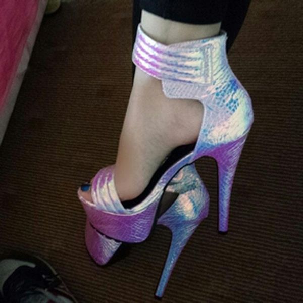 summer ladies color intrigue leather ankle strap sandals magic tape stiletto heels platfrom open toe stage simple sandalias, Black
summer ladies color intrigue leather ankle strap sandals magic tape stiletto heels platfrom open toe stage simple sandalias, Black