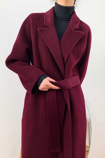women's trench coats waves of water on the suit brought long double face cloth women's cashmere bathrobe tjwh, Tan;black
women's trench coats waves of water on the suit brought long double face cloth women's cashmere bathrobe tjwh, Tan;black
