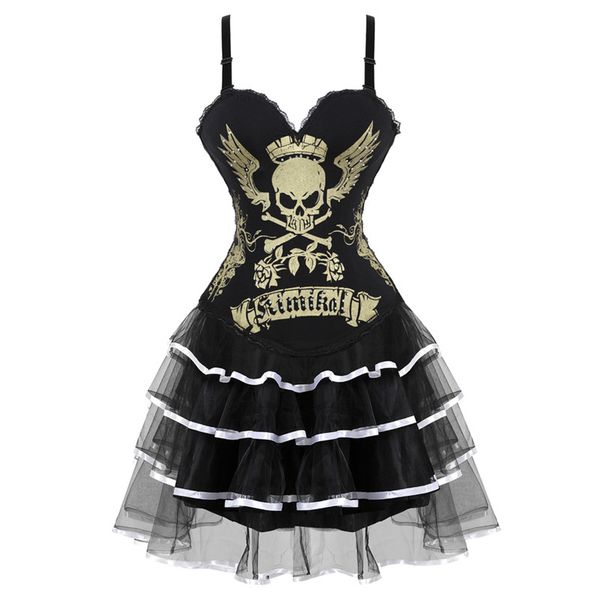 skull print overbust corsets for women lace up corset dress showgirl clubwear lingerie halloween costume burlesque corset, Black;white
skull print overbust corsets for women lace up corset dress showgirl clubwear lingerie halloween costume burlesque corset, Black;white