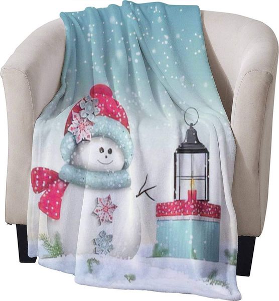 Cute snowman with colorful present and vintage lantern christmas Flannel Blanket Soft Throw Blanket Receiving Plush Blanket Bed
Cute snowman with colorful present and vintage lantern christmas Flannel Blanket Soft Throw Blanket Receiving Plush Blanket Bed