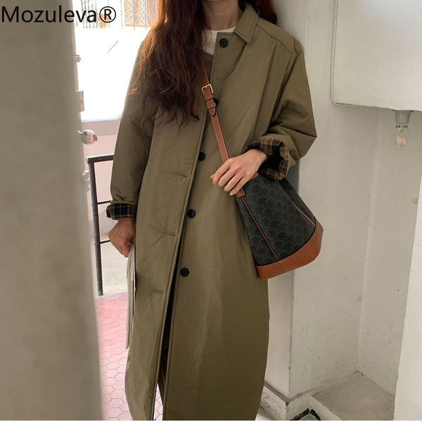 autmn simple classictrench coat sleeve case grain decoration cotton cotton-padded jacket korean fashion 210427, Black;brown
autmn simple classictrench coat sleeve case grain decoration cotton cotton-padded jacket korean fashion 210427, Black;brown