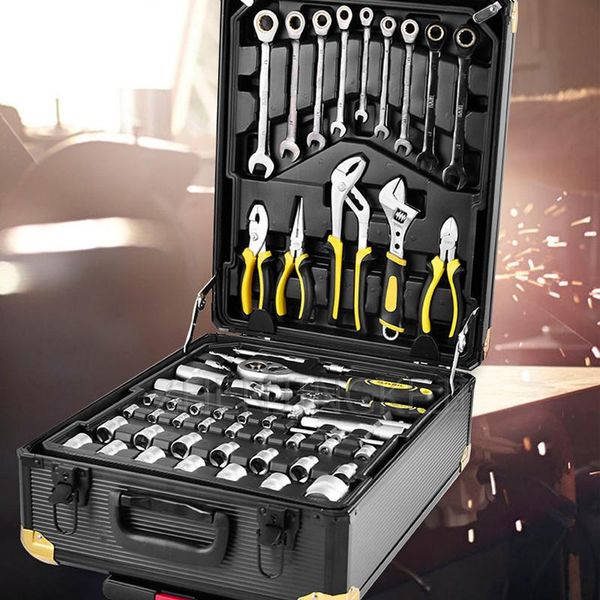 186-piece tool set home manual hardware tools combination aluminum alloy repair maintenance equipment box power sets
186-piece tool set home manual hardware tools combination aluminum alloy repair maintenance equipment box power sets