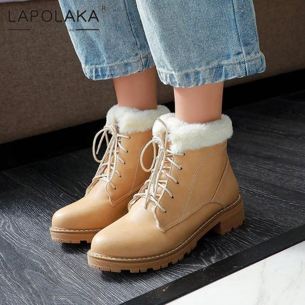 boots lapolaka 2021 arrivals comfy cross-tied warm plush winter woman shoes dropship chunky heel skidproof ankle lady, Black
boots lapolaka 2021 arrivals comfy cross-tied warm plush winter woman shoes dropship chunky heel skidproof ankle lady, Black