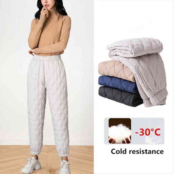 winter down cotton trousers women pants thicker wear high-waist windproof warm fashion casual harem, Black;white
winter down cotton trousers women pants thicker wear high-waist windproof warm fashion casual harem, Black;white