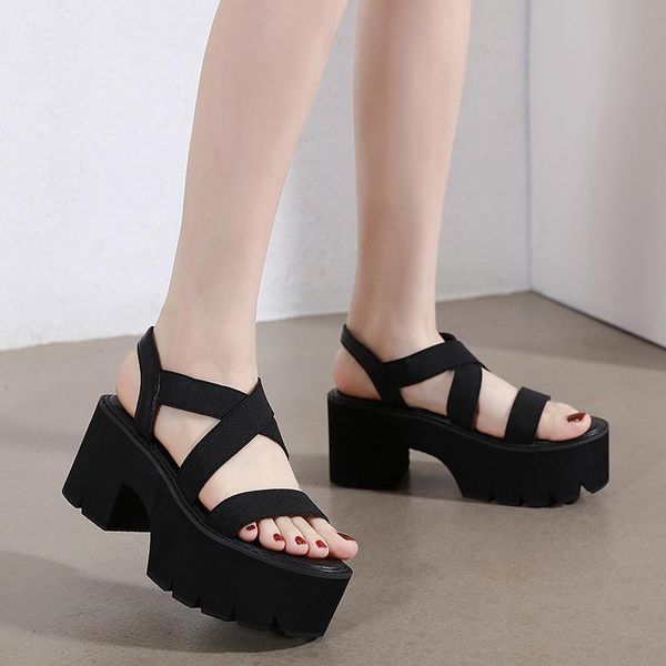 black platform sandals women punk ankle buckle gladiator casual heels summer thick sole hight
black platform sandals women punk ankle buckle gladiator casual heels summer thick sole hight