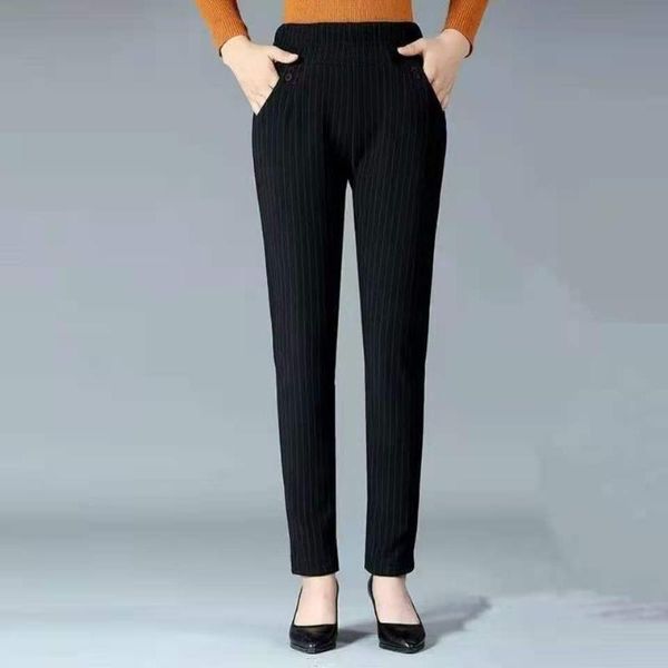 women's pants & capris 2021 autumn winter women trousers elastic high waist casual thick velvet straight plus size 5xl mother y575, Black;white
women's pants & capris 2021 autumn winter women trousers elastic high waist casual thick velvet straight plus size 5xl mother y575, Black;white