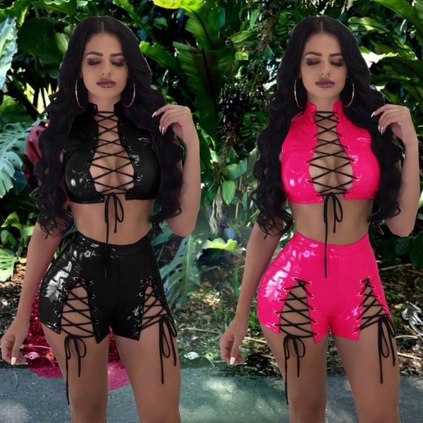 women's two piece pants front open crop mini skirt set lace up pu turtleneck clubwear party outfit female nightclub, White
women's two piece pants front open crop mini skirt set lace up pu turtleneck clubwear party outfit female nightclub, White