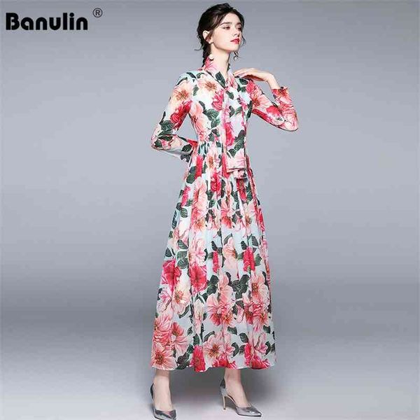 banulin summer fashion runway chiffon long dress women o-neck belt flower print bohemian holiday elegant dresses 210603, Black;gray
banulin summer fashion runway chiffon long dress women o-neck belt flower print bohemian holiday elegant dresses 210603, Black;gray