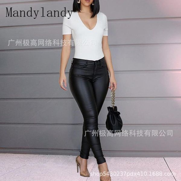 mandylandy women's fashion slim-fit trousers autumn casual high waist solid color button skinny pencil pants & capris, Black;white
mandylandy women's fashion slim-fit trousers autumn casual high waist solid color button skinny pencil pants & capris, Black;white