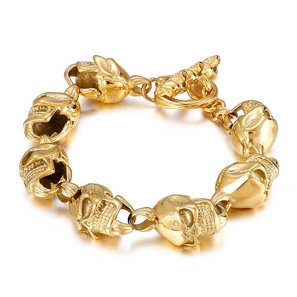 charm bracelets gold/black/silver color devil bracelet men 316l stainless steel daily jewelry, Golden;silver
charm bracelets gold/black/silver color devil bracelet men 316l stainless steel daily jewelry, Golden;silver