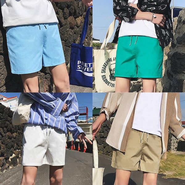 casual baggymen shorts knee length drawstring summer loose solid plus size short hombre men's, White;black
casual baggymen shorts knee length drawstring summer loose solid plus size short hombre men's, White;black