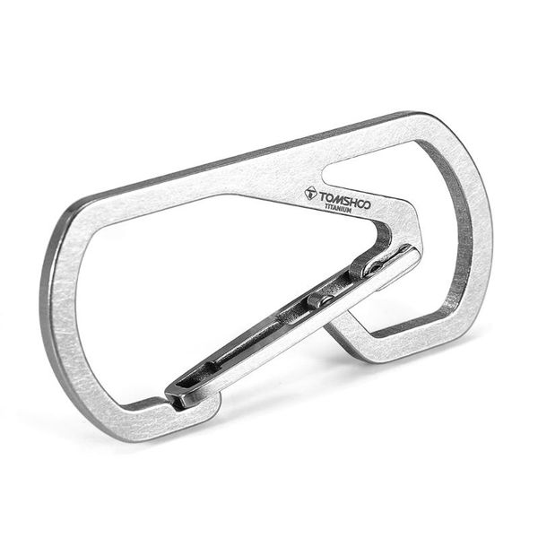 titanium carabiner key chain holder keychain ring waist hiking camp mountaineering hook quick release cords, slings and webbing
titanium carabiner key chain holder keychain ring waist hiking camp mountaineering hook quick release cords, slings and webbing