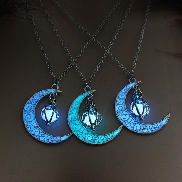 glow in the dark necklace for women girls gold silver color night moon pendant fashion jewelry hollow luminous stone gifts necklaces
glow in the dark necklace for women girls gold silver color night moon pendant fashion jewelry hollow luminous stone gifts necklaces