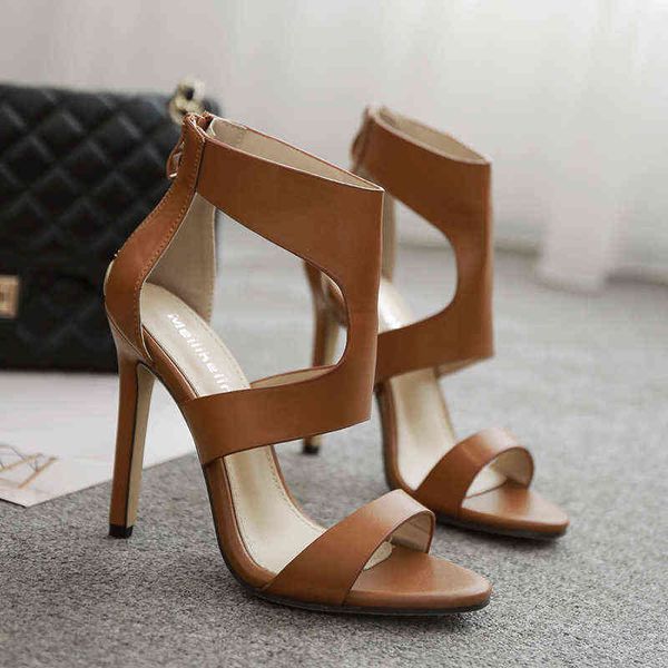 sandals casual roman shoes brown high heels summer women's shoes ladies stiletto high heels ladies fashion hollow zipper sandals 220309, Black
sandals casual roman shoes brown high heels summer women's shoes ladies stiletto high heels ladies fashion hollow zipper sandals 220309, Black