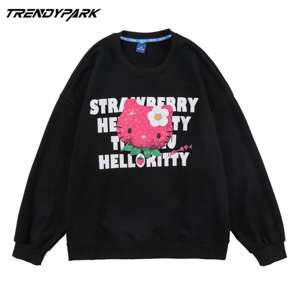 men's hoodies & sweatshirts men sweatshirt streetwear harajuku pullover cotton spring autumn 2021 oversize sweat shirt strawberry kitty, Black
men's hoodies & sweatshirts men sweatshirt streetwear harajuku pullover cotton spring autumn 2021 oversize sweat shirt strawberry kitty, Black