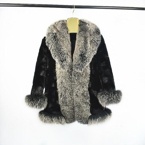 women's fur & faux 2021female natural mink coat big collar fashion warm autumn and winter jacket european woman street style, Black
women's fur & faux 2021female natural mink coat big collar fashion warm autumn and winter jacket european woman street style, Black