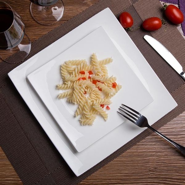 dishes & plates jingdezhen ceramic pure white lead-dish bone china square steak western main course ceramica plate tableware
dishes & plates jingdezhen ceramic pure white lead-dish bone china square steak western main course ceramica plate tableware