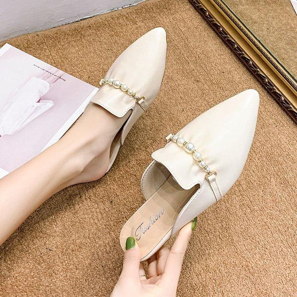 slippers summer pu leather outdoor classic muller shoes flat women pointed toe sandals, Black
slippers summer pu leather outdoor classic muller shoes flat women pointed toe sandals, Black