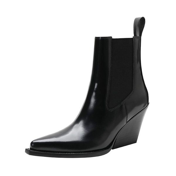 boots size 34-40 chunky heel women wedges pointed toe ankle british woman footwear female shoes wedge evening, Black
boots size 34-40 chunky heel women wedges pointed toe ankle british woman footwear female shoes wedge evening, Black