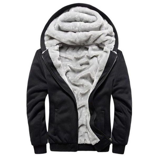 men's hoodies & sweatshirts autumn and winter fashion zipper hoodie plush warm sweatshirt patchwork cotton pullover jacket high quality, Black
men's hoodies & sweatshirts autumn and winter fashion zipper hoodie plush warm sweatshirt patchwork cotton pullover jacket high quality, Black