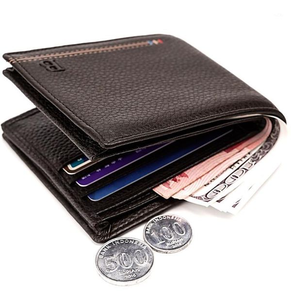 men cow leather wallets card holder money bags 2021 slim business short purse coin bag portable black walet men's gift1, Red;black
men cow leather wallets card holder money bags 2021 slim business short purse coin bag portable black walet men's gift1, Red;black