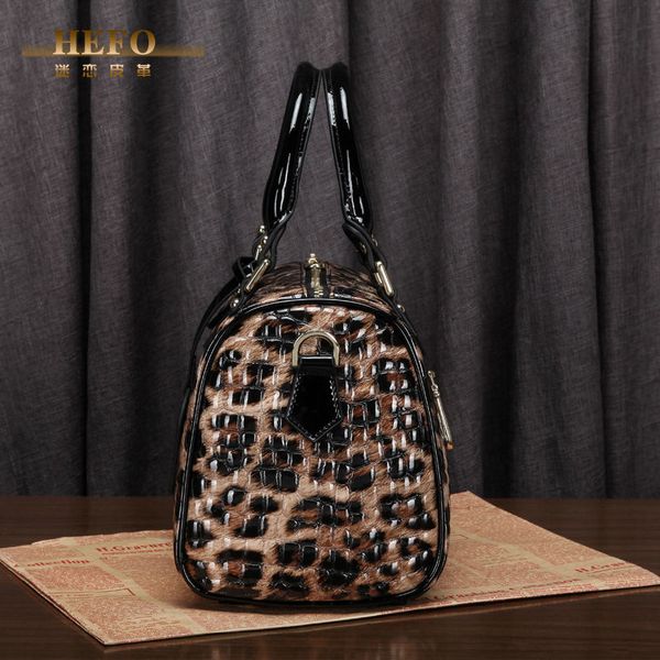 hefo genuine leather leopard print women's pure cow hide boston large capacity portable one shoulder messenger bag
hefo genuine leather leopard print women's pure cow hide boston large capacity portable one shoulder messenger bag