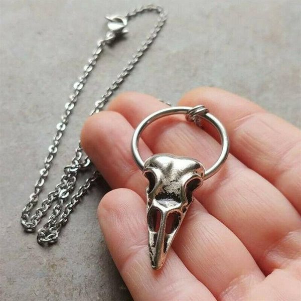 pendant necklaces gothic crow raven skull necklace for women handmade jewelry headdress chain wiccan witch bird, Silver
pendant necklaces gothic crow raven skull necklace for women handmade jewelry headdress chain wiccan witch bird, Silver