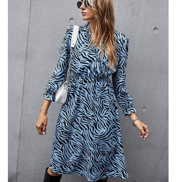 casual dresses fashion women's autumn chiffon v-neck zebra printed long sleeve beach holiday dress vintage loose party vestidos#g3, Black;gray
casual dresses fashion women's autumn chiffon v-neck zebra printed long sleeve beach holiday dress vintage loose party vestidos#g3, Black;gray