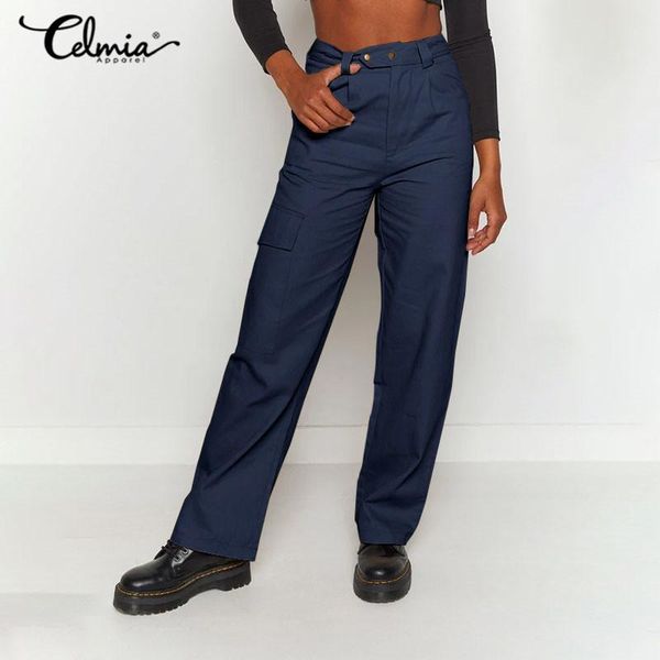 fashion trousers 2021 high waist women casual solid pockets long cargo pants celmia zipper party pantalon streetwear female 7 women's &, Black;white
fashion trousers 2021 high waist women casual solid pockets long cargo pants celmia zipper party pantalon streetwear female 7 women's &, Black;white
