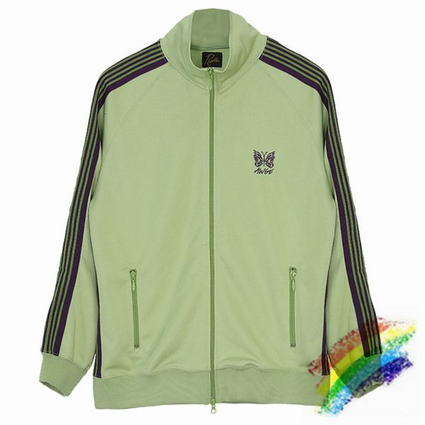 sweatshirts butterfly embroidery men women 1:1 quality matcha green stripes awge coat streetwear needles jackets, Black
sweatshirts butterfly embroidery men women 1:1 quality matcha green stripes awge coat streetwear needles jackets, Black