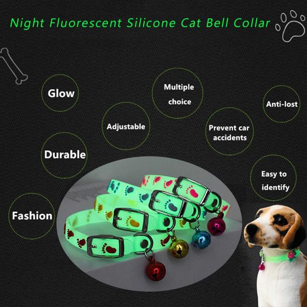 dog collars & leashes luminous pet collar with bell night glowing walking for dogs cats necklace kitten collares para perro
dog collars & leashes luminous pet collar with bell night glowing walking for dogs cats necklace kitten collares para perro