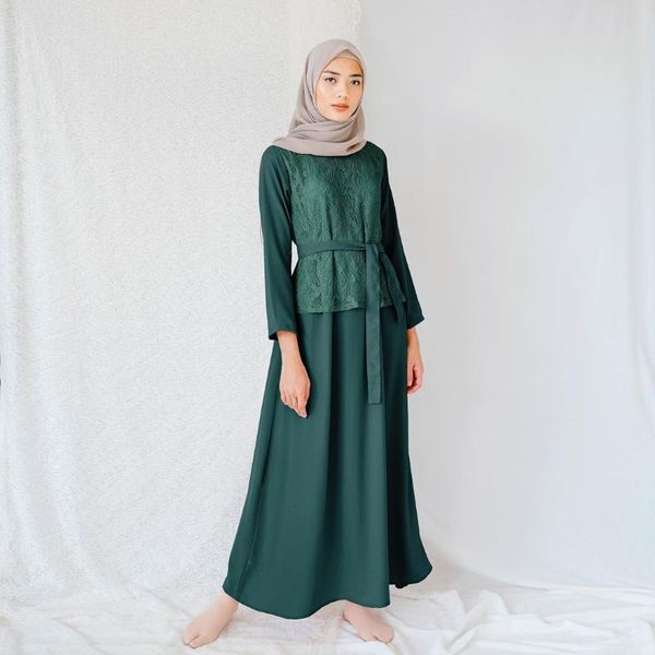 ethnic clothing muslim dress lace fake two-piece fashion robe belt arab dubai abaya turkey eid women's robes vestido donsignet, Red
ethnic clothing muslim dress lace fake two-piece fashion robe belt arab dubai abaya turkey eid women's robes vestido donsignet, Red