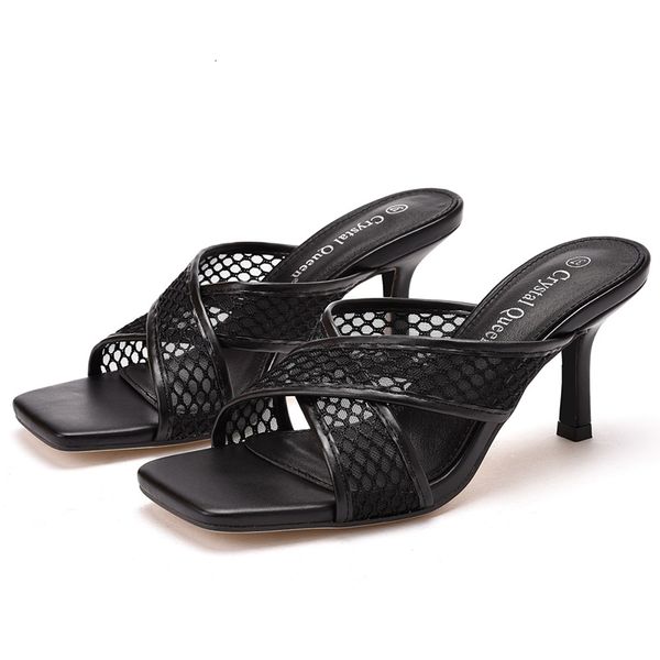 dress shoes mulher malha sandália verão moda peixe boca salto alto stiletto sandálias senhora festa de casamento casual deslizamento em kdht, Black
dress shoes mulher malha sandália verão moda peixe boca salto alto stiletto sandálias senhora festa de casamento casual deslizamento em kdht, Black