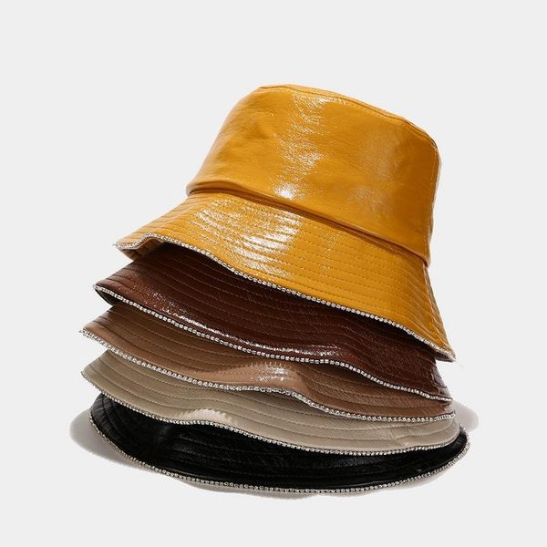 oloey diamond pu fashion bucket hats for women crystal solid basic elegant fisherman hat caps female high street fishing wide brim, Blue;gray
oloey diamond pu fashion bucket hats for women crystal solid basic elegant fisherman hat caps female high street fishing wide brim, Blue;gray